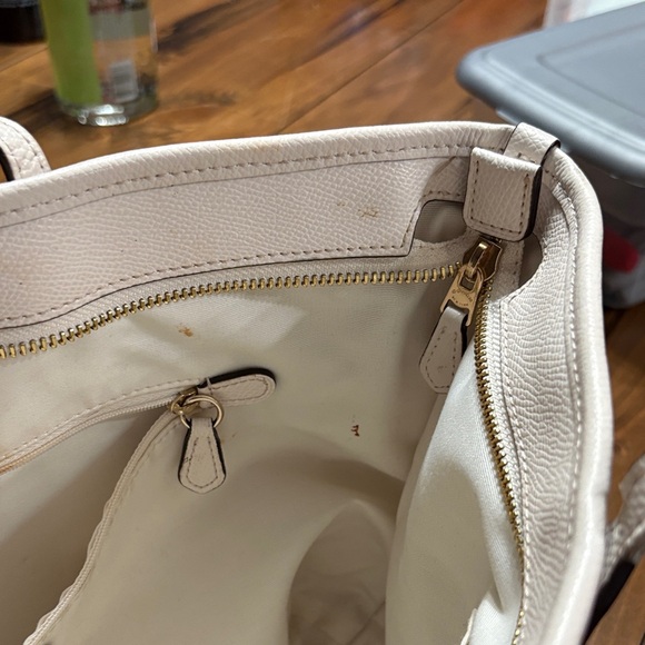 Custom Coach Cream Tote with Dalmatian Print dog - Picture 11 of 12